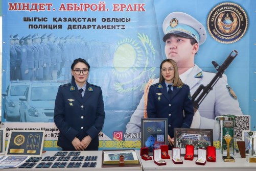 В ВКТУ имени Д. Серикбаева прошла выставка профессий правоохранительных органов в рамках проекта «Закон и порядок»